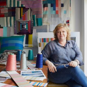 Photograph of textile artist and designer Margo Selby