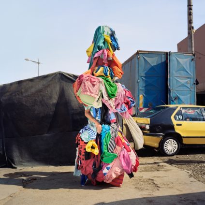 Jeremy Hutchison in his Dead White Man costume in Dakar