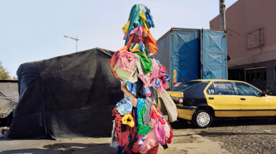 Jeremy Hutchison in his Dead White Man Costume in Dakar.