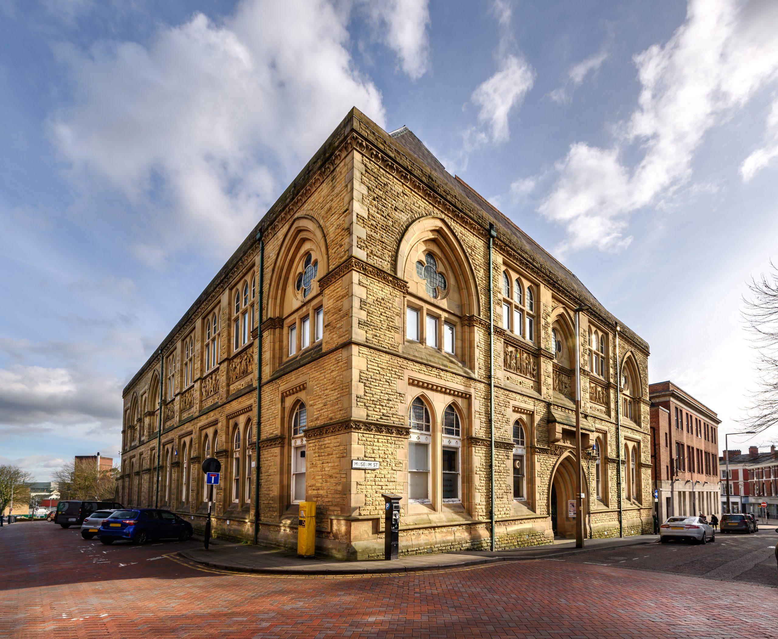 External photo of Blackburn Museum on a sunny day