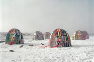 Tents created by Lucy & Jorge Orta set up in an Antarctic Village in 2007